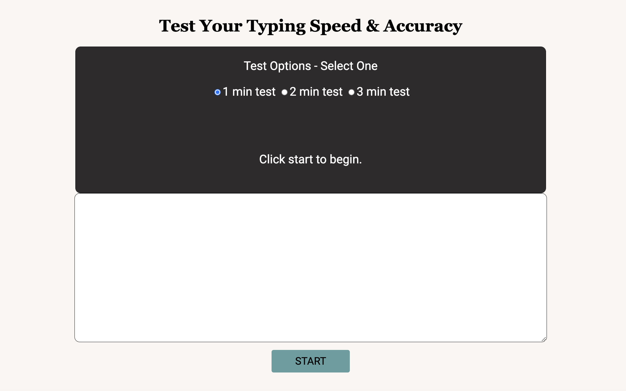typing test app